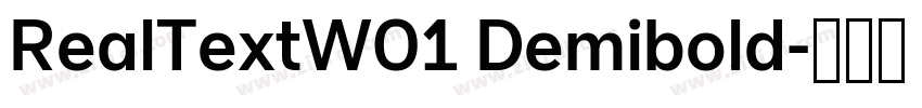 RealTextW01 Demibold字体转换